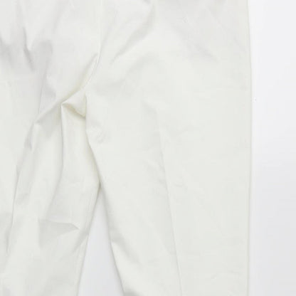 Womens UK Size 25 in Uniqlo Regular Fit  White Trousers