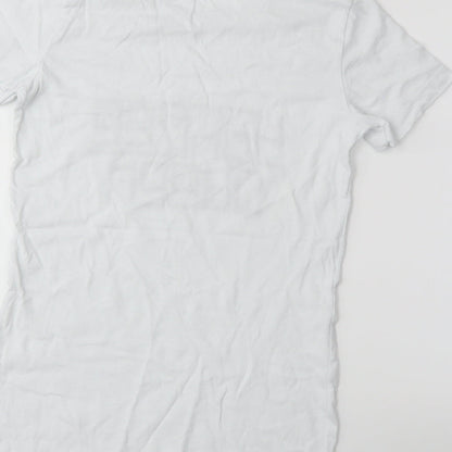 Womens UK Size M Bella + Canvas White Basic T-Shirt
