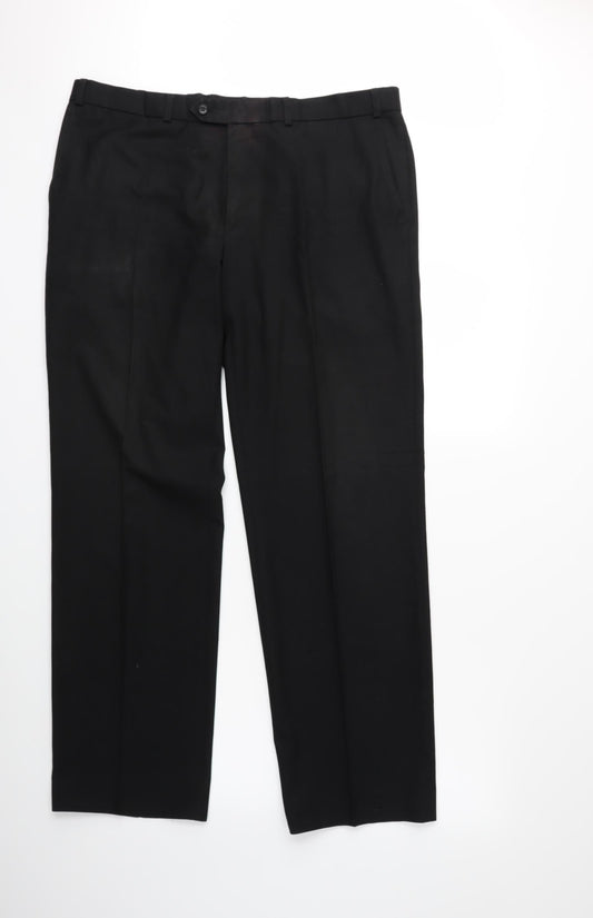 Preworn Mens Black   Trousers  Size 38 in L30 in