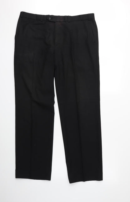 Preworn Mens Black   Trousers  Size 38 in L30 in
