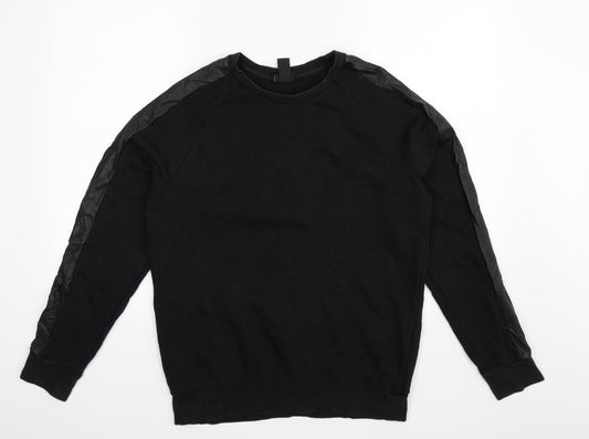 Mens UK Size M H&M Black Pullover Sweatshirt