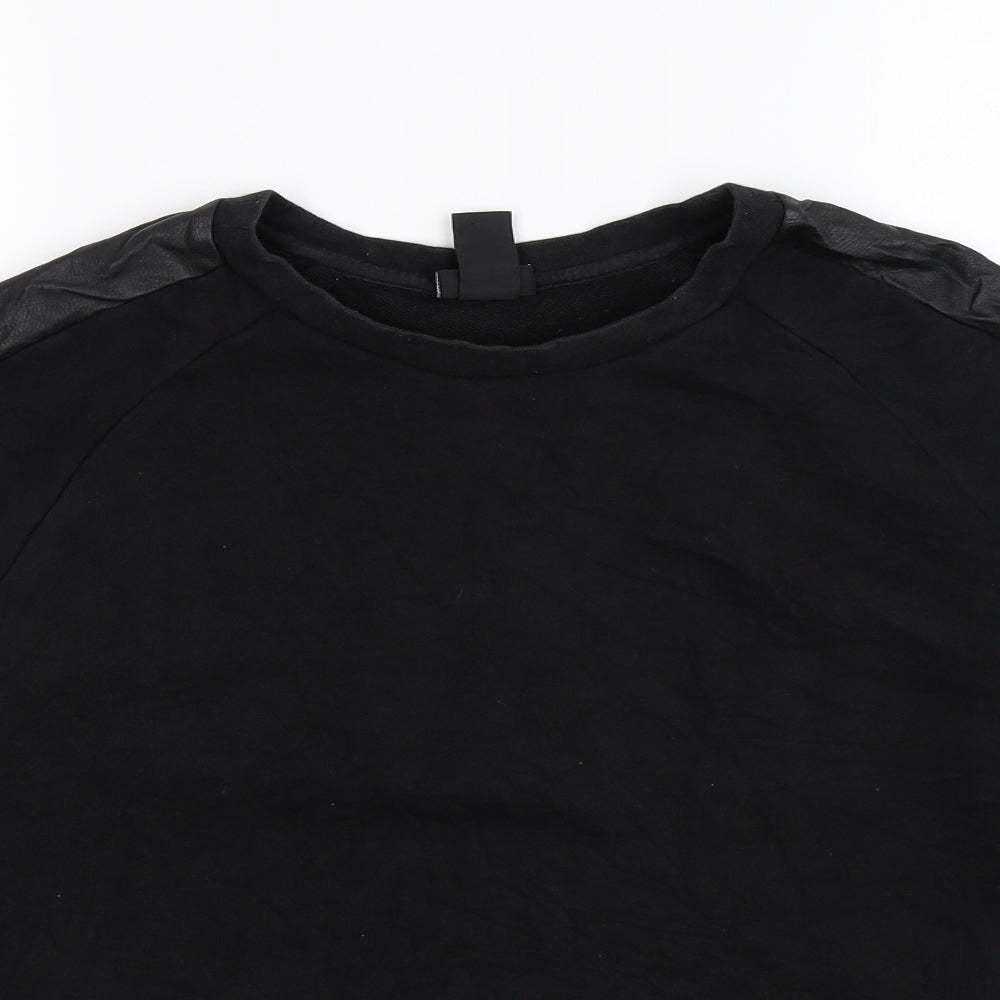 Mens UK Size M H&M Black Pullover Sweatshirt