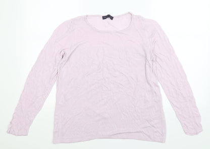 Marks and Spencer Womens Purple  Knit Pullover Jumper Size 16