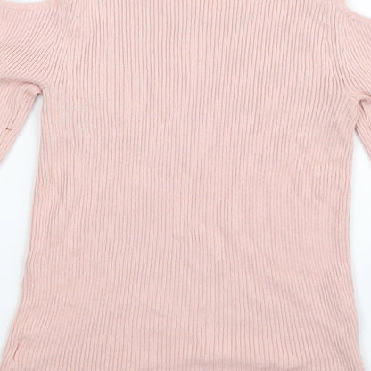 Young Dimension Girls Pink  Knit Pullover Jumper Size 11-12 Years