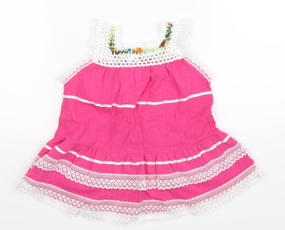 Preworn Girls Pink   Fit & Flare  Size 2 Years
