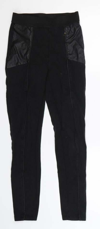Womens UK Size XS H&M  Jegging Black Leggings