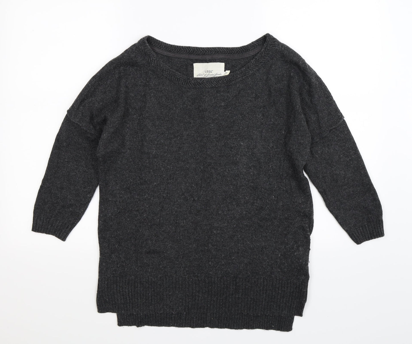 H&M Womens Grey  Knit Pullover Jumper Size XS