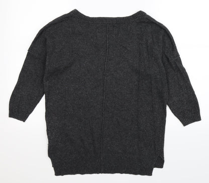 H&M Womens Grey  Knit Pullover Jumper Size XS