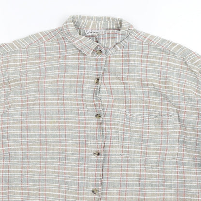 Sasperilla Womens Multicoloured Check  Basic Button-Up Size M