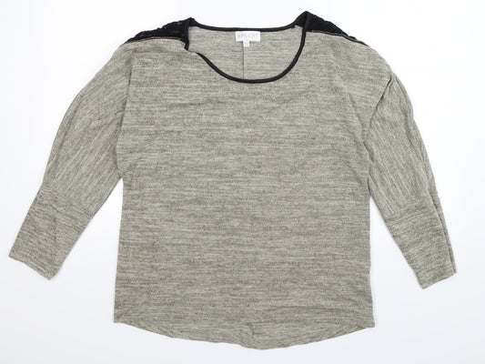 Apricot Womens Beige  Knit Pullover Jumper Size 14