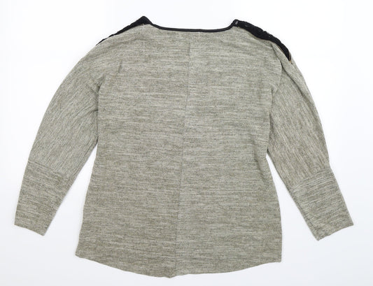 Apricot Womens Beige  Knit Pullover Jumper Size 14
