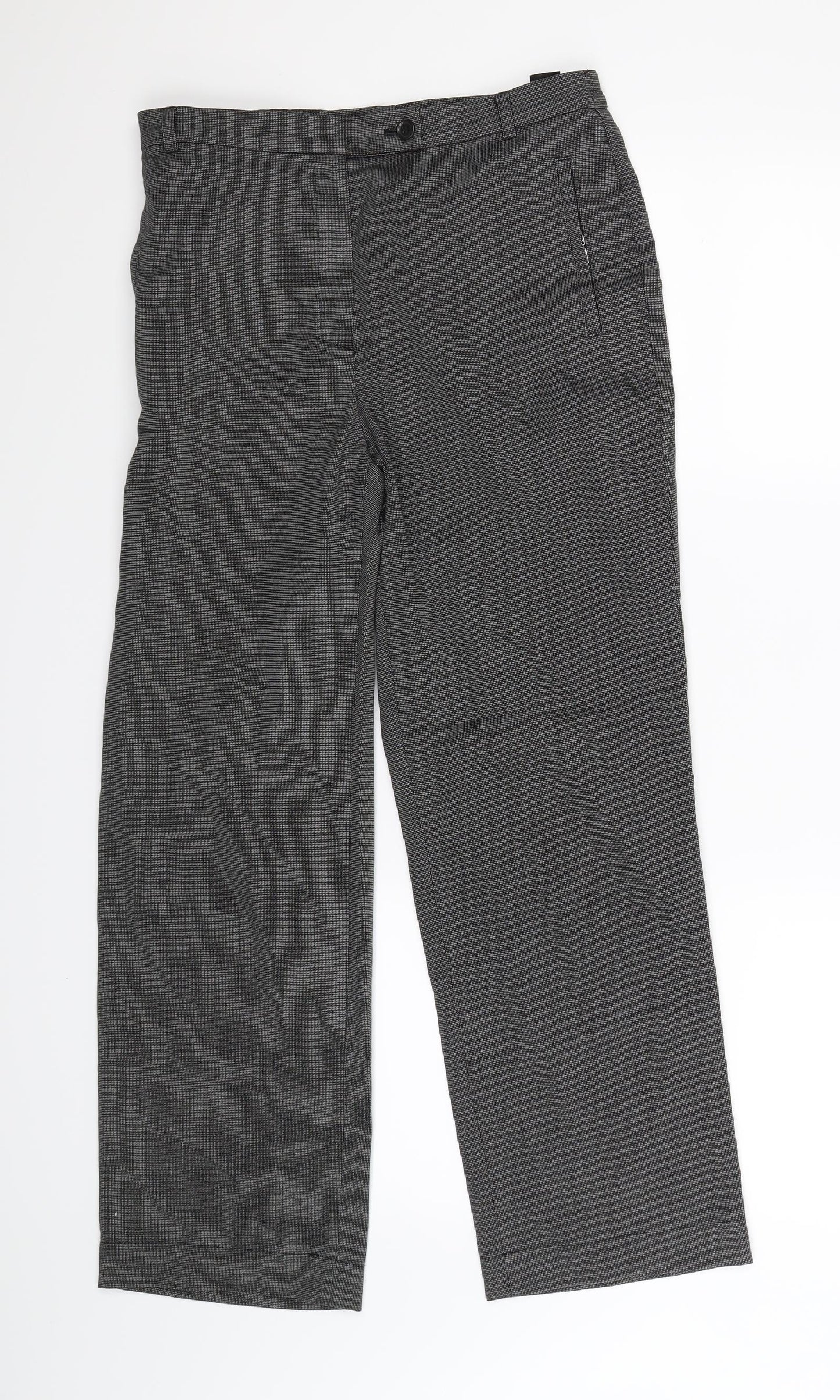 Womens UK Size 12 Marks and Spencer Regular Fit  Grey Trousers