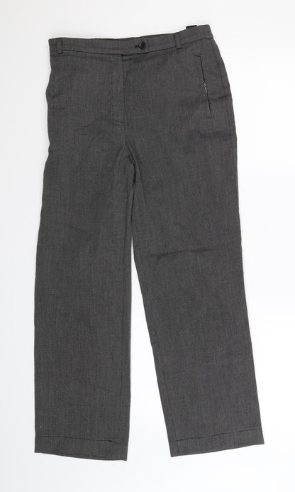 Womens UK Size 12 Marks and Spencer Regular Fit  Grey Trousers