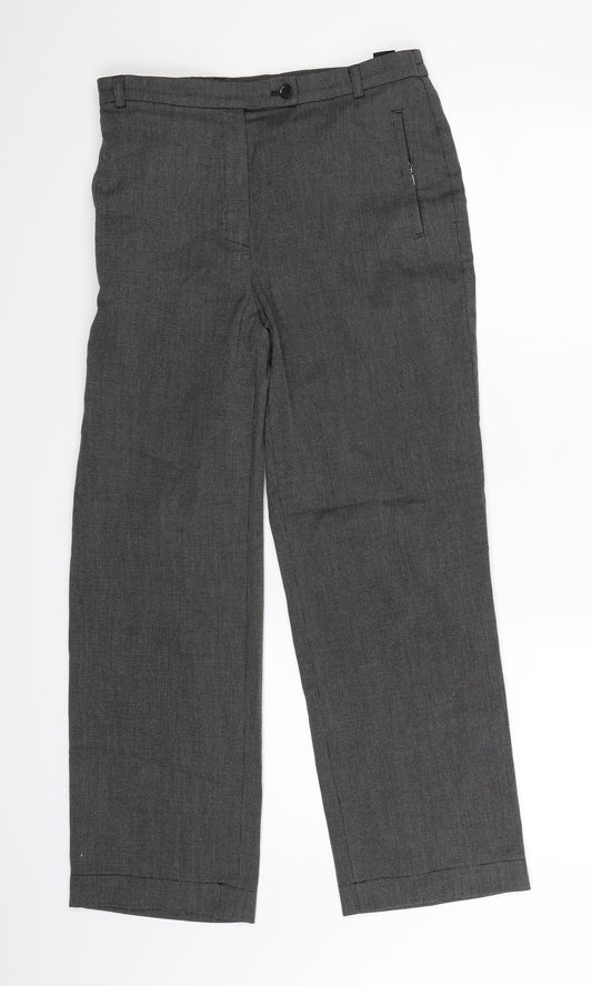 Womens UK Size 12 Marks and Spencer Regular Fit  Grey Trousers