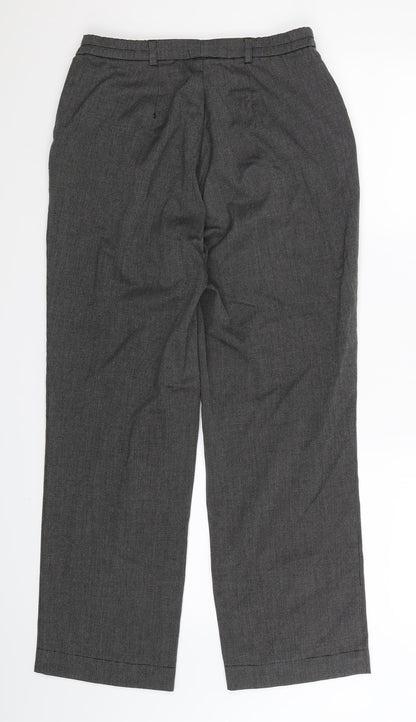 Womens UK Size 12 Marks and Spencer Regular Fit  Grey Trousers