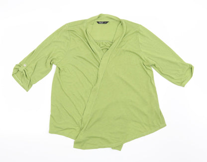 Womens UK Size 10 Tigi Green Basic Blouse