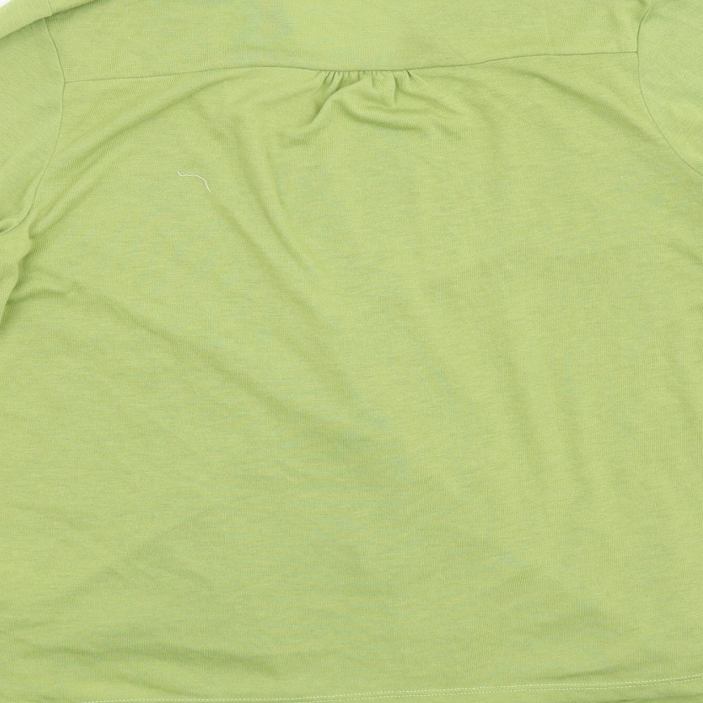 Womens UK Size 10 Tigi Green Basic Blouse