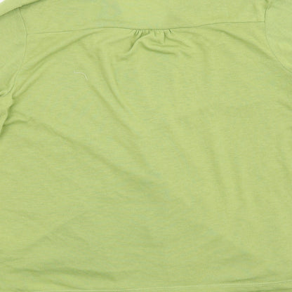 Womens UK Size 10 Tigi Green Basic Blouse