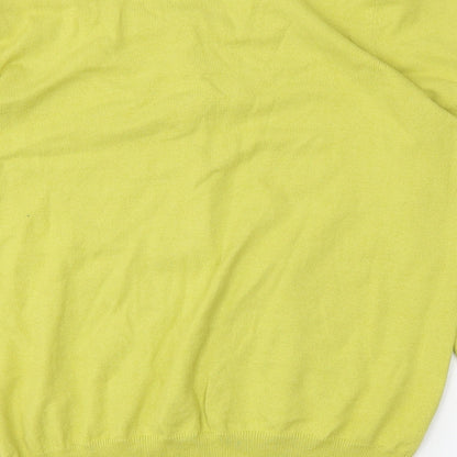 Womens UK Size 12 Wallis Yellow Basic T-Shirt