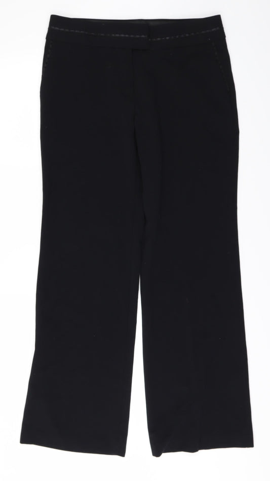 Impressions Womens Black   Trousers  Size 10 L31 in