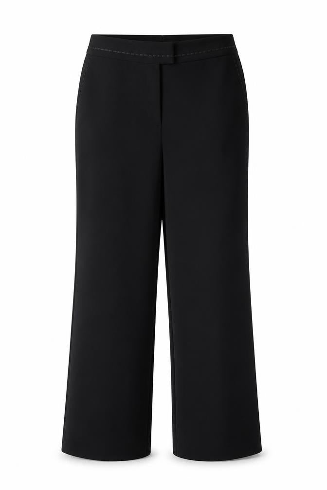 Womens UK Size 10 Impressions Regular Fit  Black Trousers