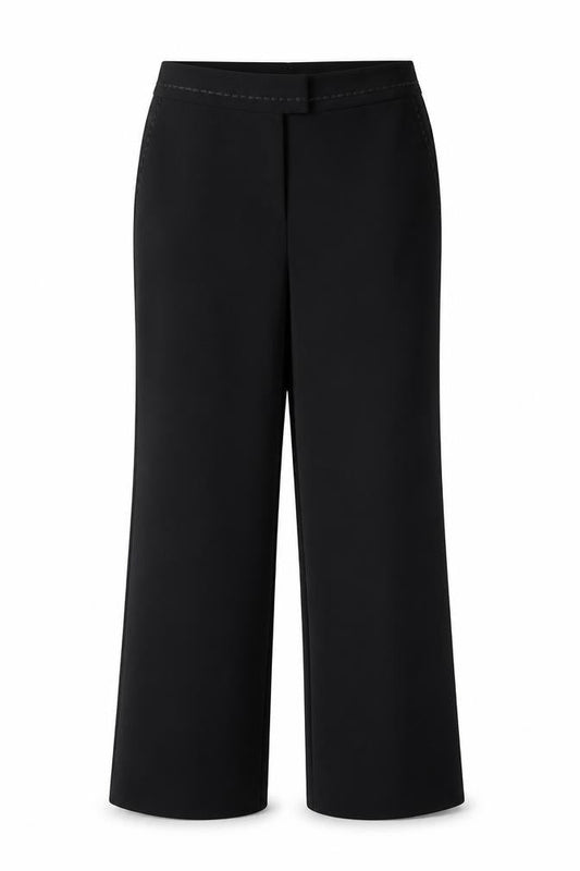 Womens UK Size 10 Impressions Regular Fit  Black Trousers