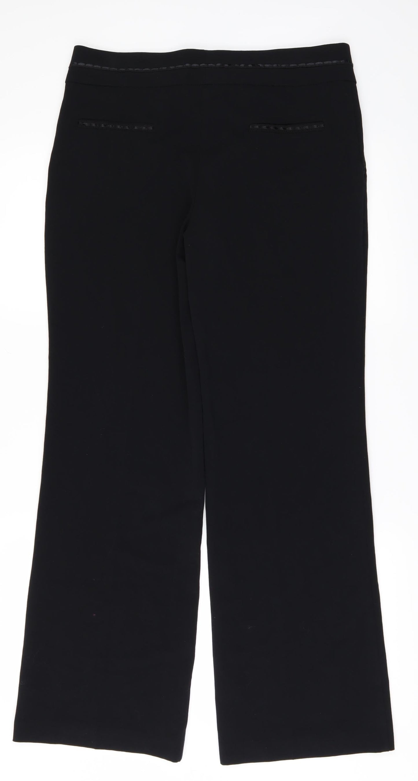Impressions Womens Black   Trousers  Size 10 L31 in
