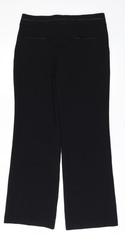 Impressions Womens Black   Trousers  Size 10 L31 in