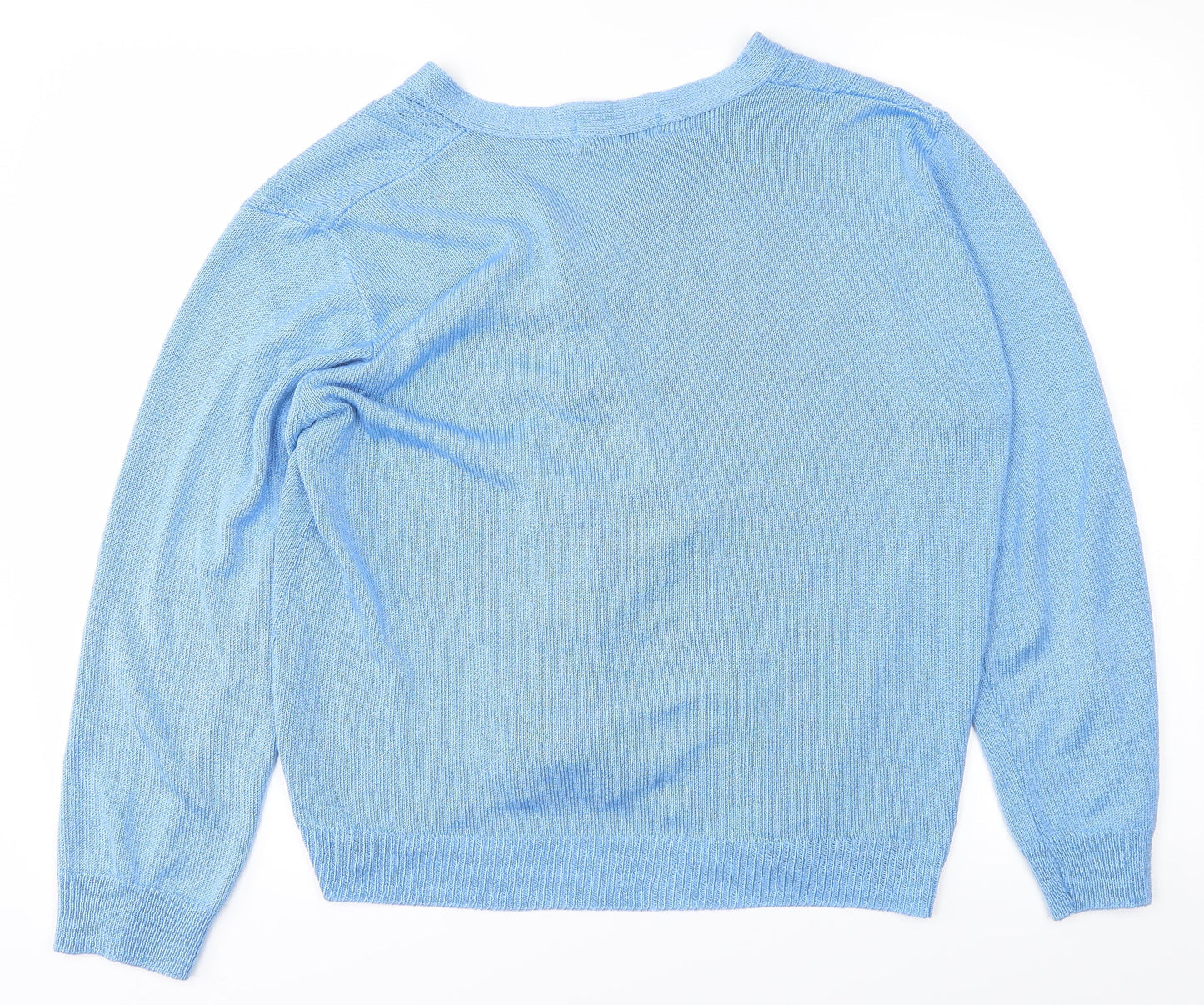 Future Lady Womens Blue   Cardigan Jumper Size S