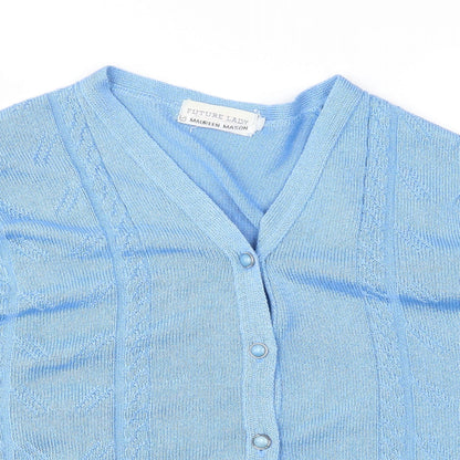 Future Lady Womens Blue   Cardigan Jumper Size S