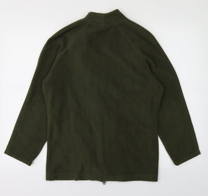 Essentials Womens Green   Full Zip Jumper Size 10