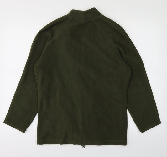 Essentials Womens Green   Full Zip Jumper Size 10
