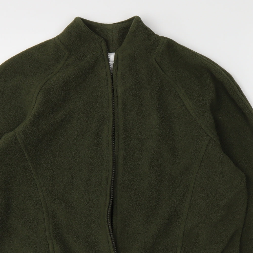 Essentials Womens Green   Full Zip Jumper Size 10