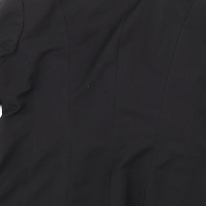 BHS Womens Black  Rayon Jacket Suit Jacket Size 12