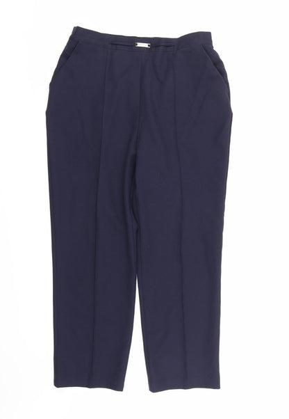 Womens UK Size 12 Papaya Regular Fit  Blue Trousers