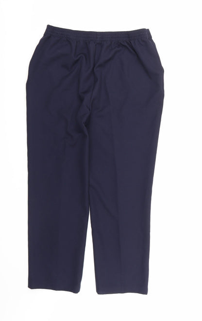 Womens UK Size 12 Papaya Regular Fit  Blue Trousers