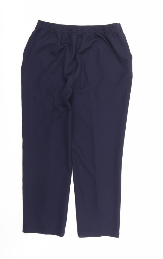Womens UK Size 12 Papaya Regular Fit  Blue Trousers