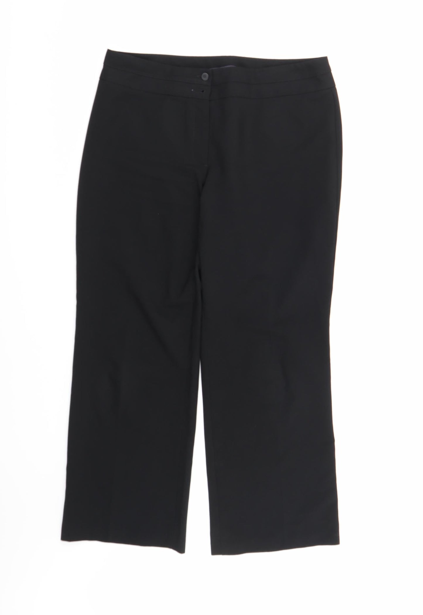 Womens UK Size 14 Marks and Spencer Regular Fit  Black Trousers