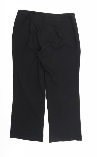 Womens UK Size 14 Marks and Spencer Regular Fit  Black Trousers