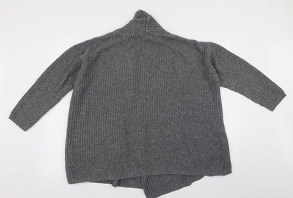Atmosphere Womens Grey Striped  Cardigan Jumper Size 14
