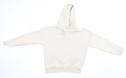 Womens UK Size 4 Pull&Bear Beige Pullover Hoodie