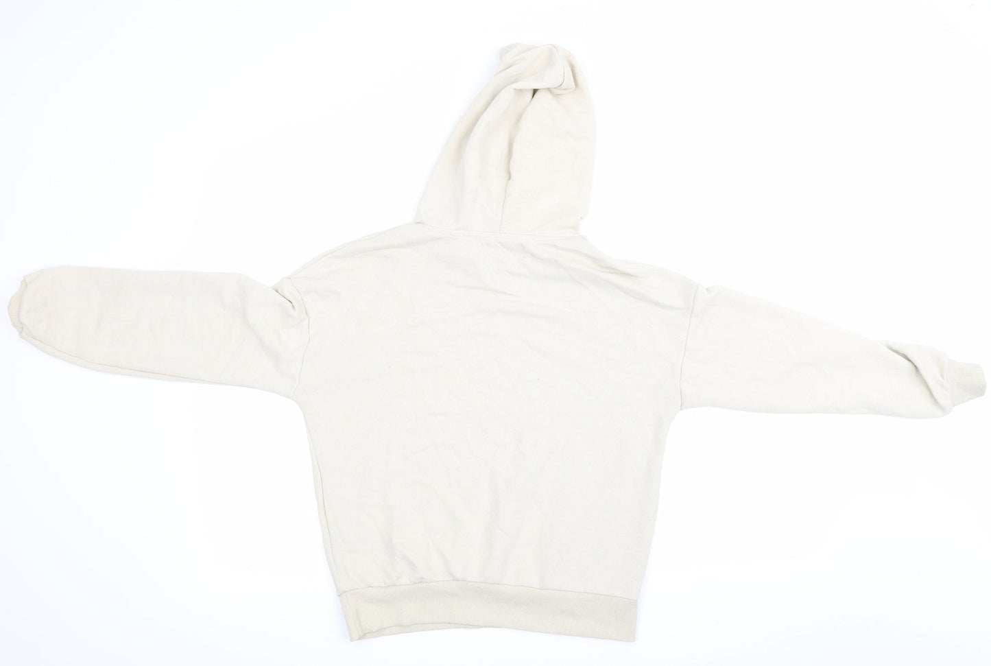 Womens UK Size 4 Pull&Bear Beige Pullover Hoodie