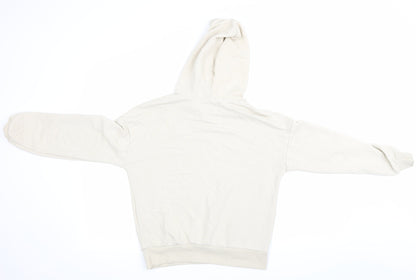 Womens UK Size 4 Pull&Bear Beige Pullover Hoodie