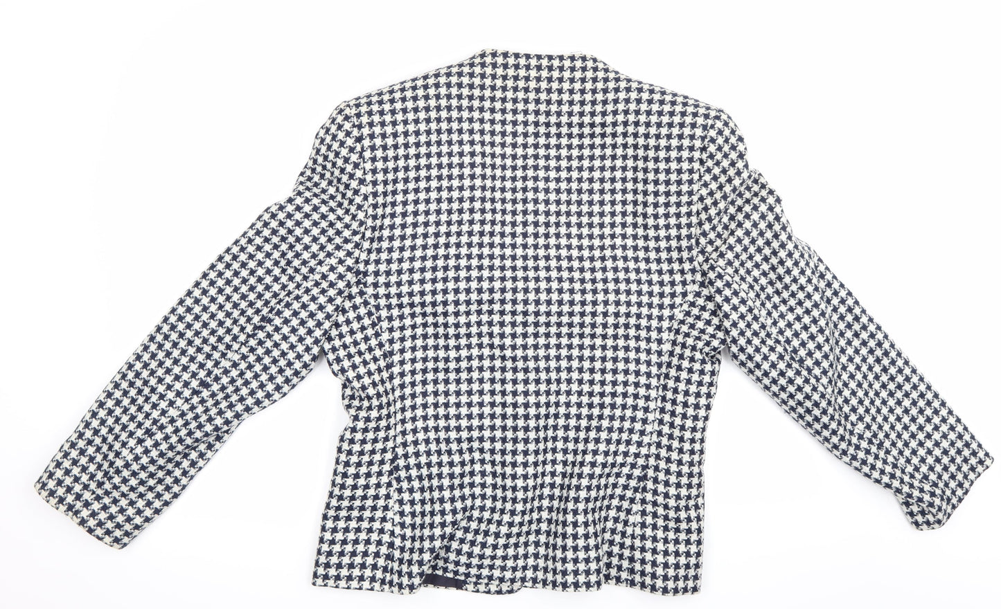 st michael Womens Blue Flecked  Jacket Blazer Size 14