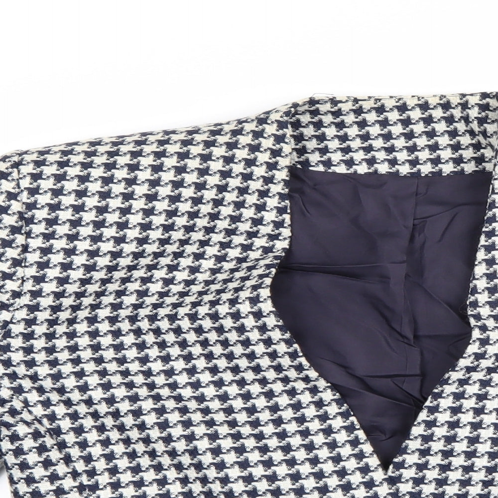 st michael Womens Blue Flecked  Jacket Blazer Size 14