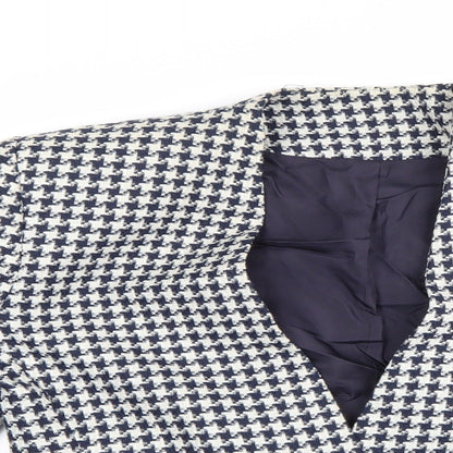 st michael Womens Blue Flecked  Jacket Blazer Size 14