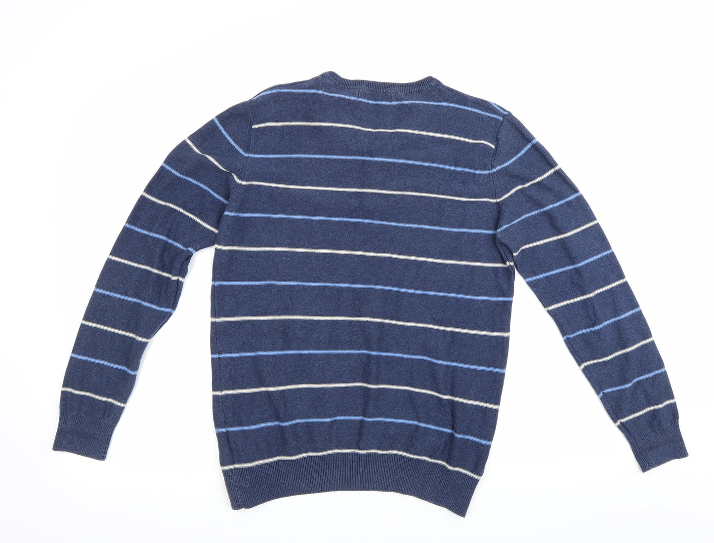 Mens UK Size S Atlantic Bay Blue Pullover Sweatshirt