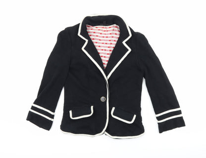 Topshop Womens Black   Jacket Suit Jacket Size 6