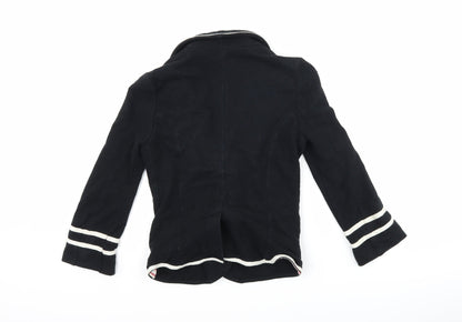 Topshop Womens Black   Jacket Suit Jacket Size 6
