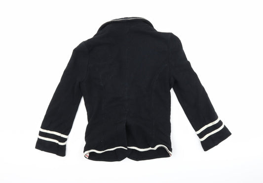 Topshop Womens Black   Jacket Suit Jacket Size 6